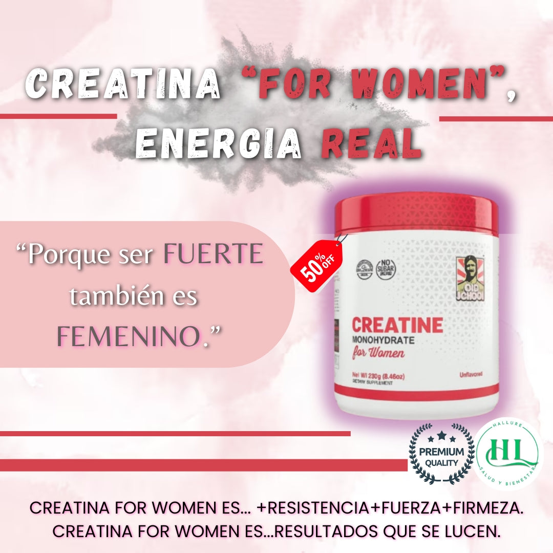 Creatina "For Women" | Fortalece y moldea tus curvas
