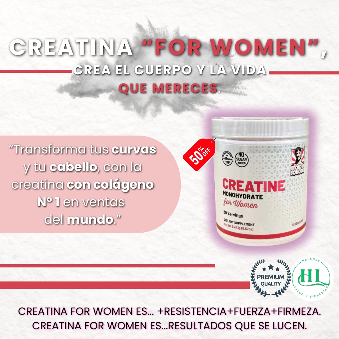Creatina "For Women" | Fortalece y moldea tus curvas