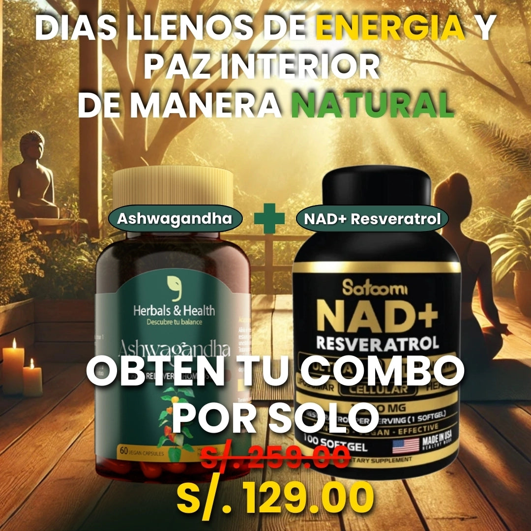 NAD+ ASWAGANDHA | Vitalidad y equilibrio.