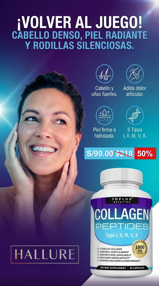 Toplux Colágeno | Recupera la juventud naturalmente