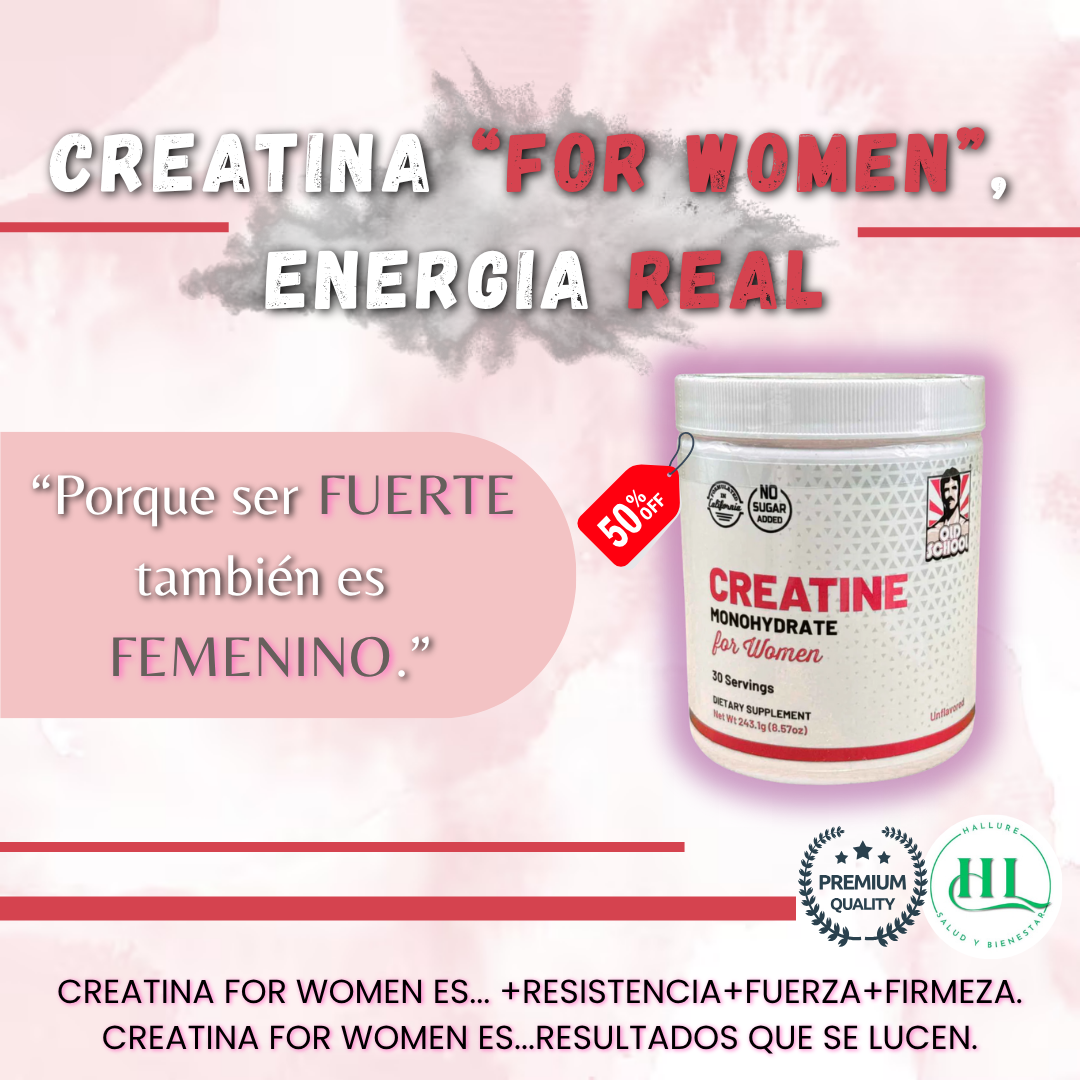 Creatina "For Women" | Fortalece y moldea tus curvas
