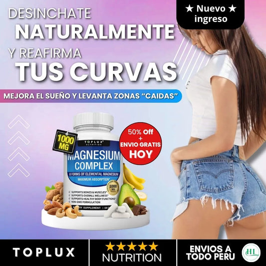 Magnesio 8 en 1 - Tu aliado natural contra la flacidez y el cansancio