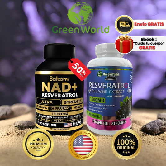 NAD+ RESVERATROL™ PLUS | 2x1 + Regalo GRATIS