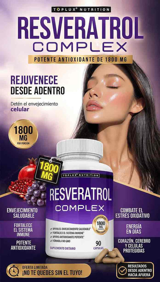 Resveratrol Supplement 1800 mg Antioxidant Complex